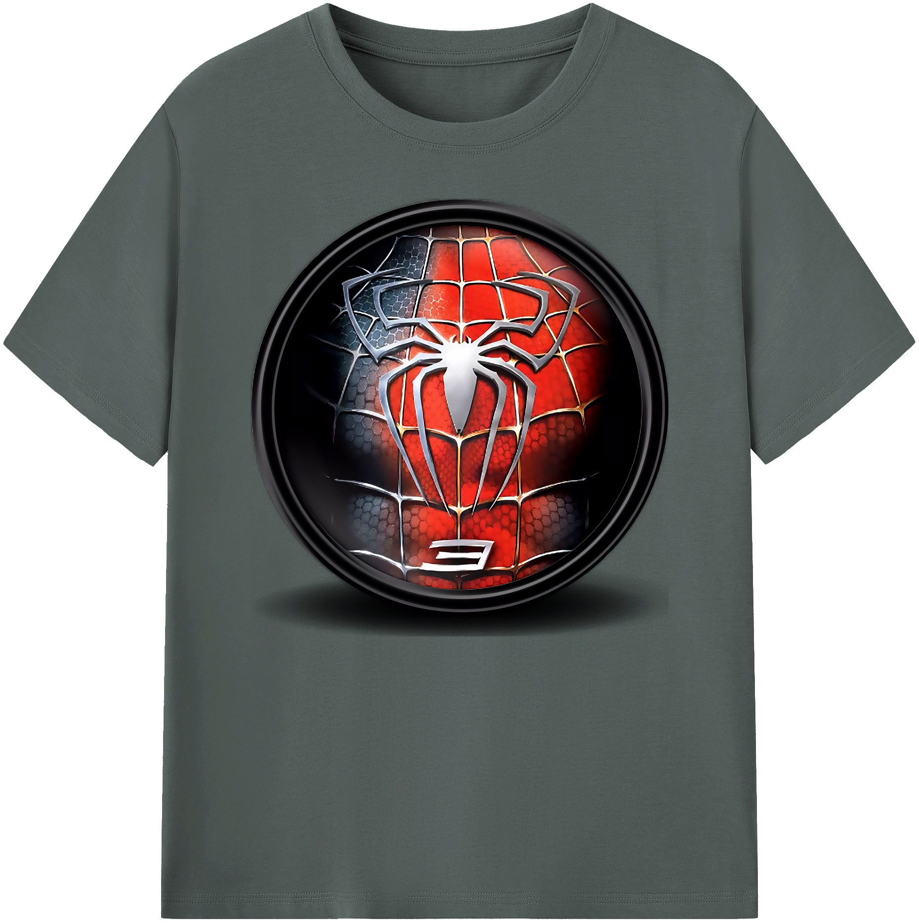 （画像用） Spider Man スパイダーマン 綿100％ メンズ半袖Tシャツ｜肌触りやわらか＆通気性